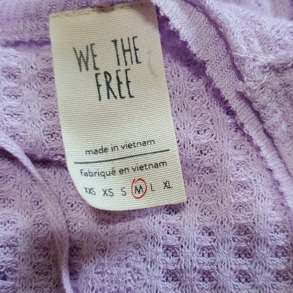 Free People Catalina thermal top lavender long sleeves. Medium - Picture 4 of 5